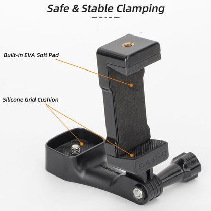 Soporte Sunnylife frontal para teléfono Soportes de expansión para trípode de mano para DJI Osmo Pocket 3 (negro) — imagen 8