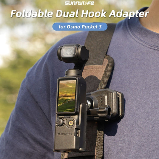 Soporte de funda Adaptador de expansión Sunnylife Adaptador de ganchos dobles plegables protectora para DJI Osmo Pocket 3 (n…