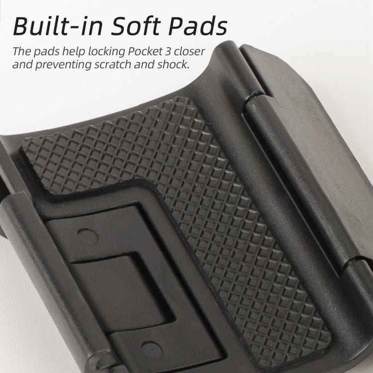 Soporte de funda Adaptador de expansión Sunnylife Adaptador de ganchos dobles plegables protectora para DJI Osmo Pocket 3 (n…