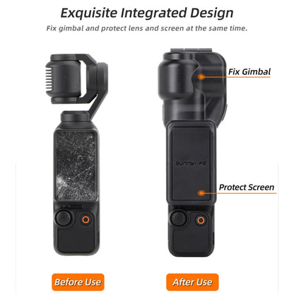 Cubierta de cardán Sunnylife Protector de cámara con integrado para DJI Osmo Pocket 3 (negro) — imagen 3