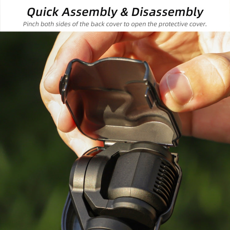 Cubierta de cardán Sunnylife Protector de cámara con integrado para DJI Osmo Pocket 3 (negro) — imagen 4