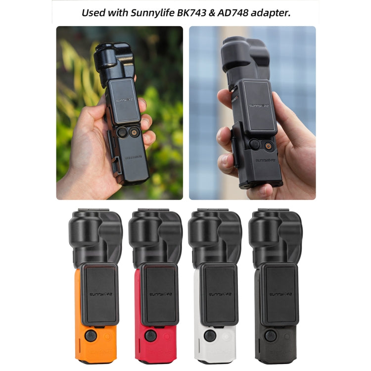 Cubierta de cardán Sunnylife Protector de cámara con integrado para DJI Osmo Pocket 3 (negro) — imagen 7