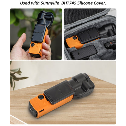 Cubierta de cardán Sunnylife Protector de cámara con integrado para DJI Osmo Pocket 3 (negro) — imagen 8
