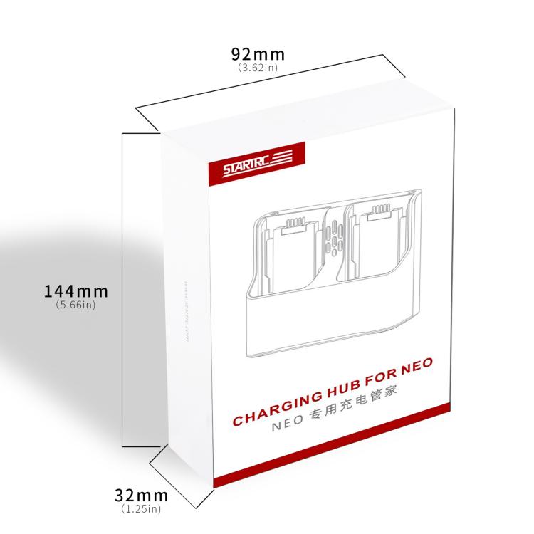 Hub de carga de batería Butler de dos vías para DJI Neo (gris) — imagen 5