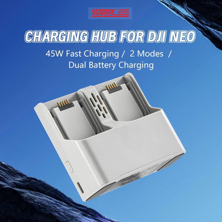 Hub de carga de batería Butler de dos vías para DJI Neo (gris) — imagen 6