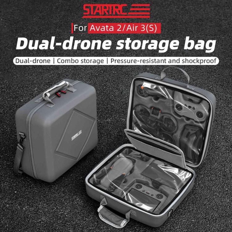 Bolso de hombro de PU para DJI Air 3S / Avata 2 (gris) para DJI DJI Air 3S, DJI Avata 2 — imagen 5