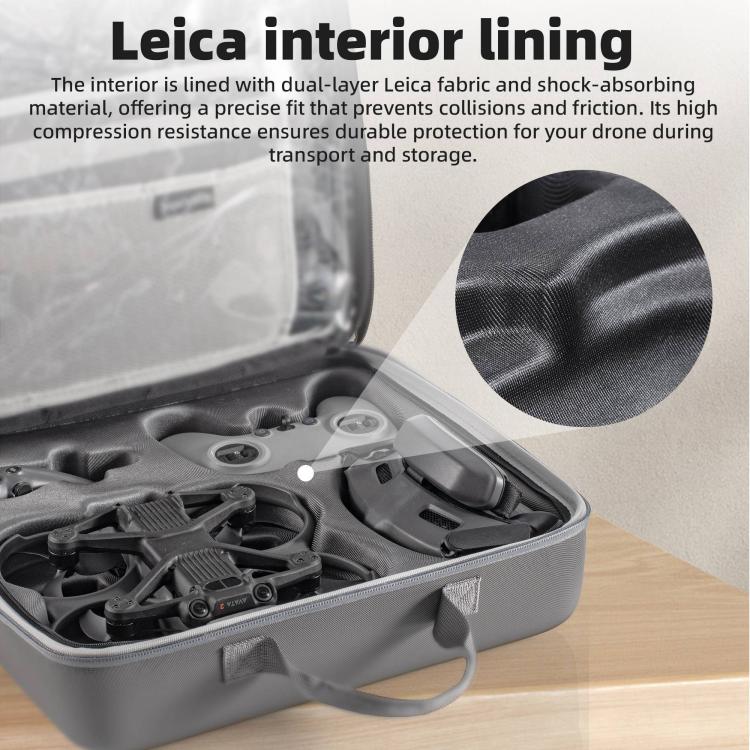 Bolso de hombro de PU para DJI Air 3S / Avata 2 (gris) para DJI DJI Air 3S, DJI Avata 2 — imagen 9