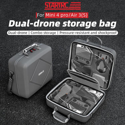 Bolso de hombro de PU para DJI Mini 4 Pro / Air 3S (gris) para DJI DJI Mini 4 Pro, DJI Air 3S — imagen 5