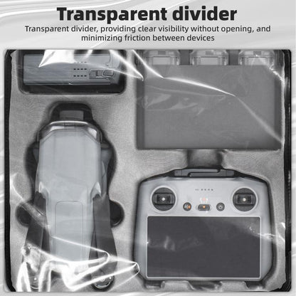 Bolso de hombro de PU para DJI Mini 4 Pro / Air 3S (gris) para DJI DJI Mini 4 Pro, DJI Air 3S — imagen 7
