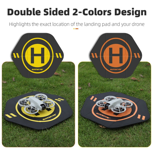 Plataforma de aterrizaje para drones Sunnylife de 35 cm, de cuero de doble cara, plegable y resistente al agua, y para DJI M…