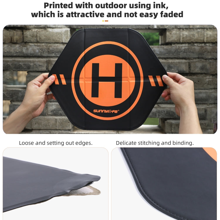 Plataforma de aterrizaje para drones Sunnylife de 35 cm, de cuero de doble cara, plegable y resistente al agua, y para DJI M…