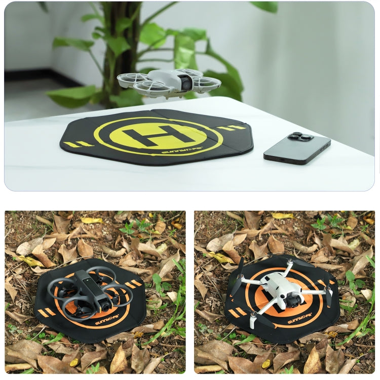 Plataforma de aterrizaje para drones Sunnylife de 35 cm, de cuero de doble cara, plegable y resistente al agua, y para DJI M…