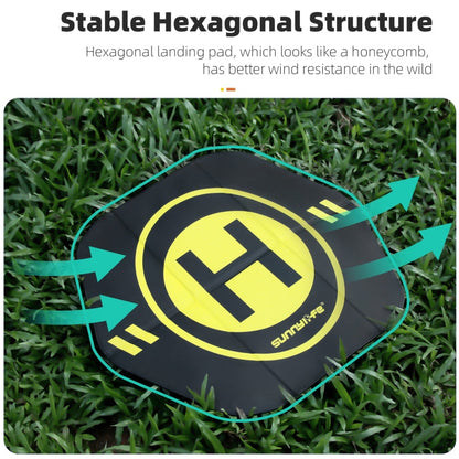 Plataforma de aterrizaje para drones Sunnylife de 35 cm, de cuero de doble cara, plegable y resistente al agua, y para DJI M…