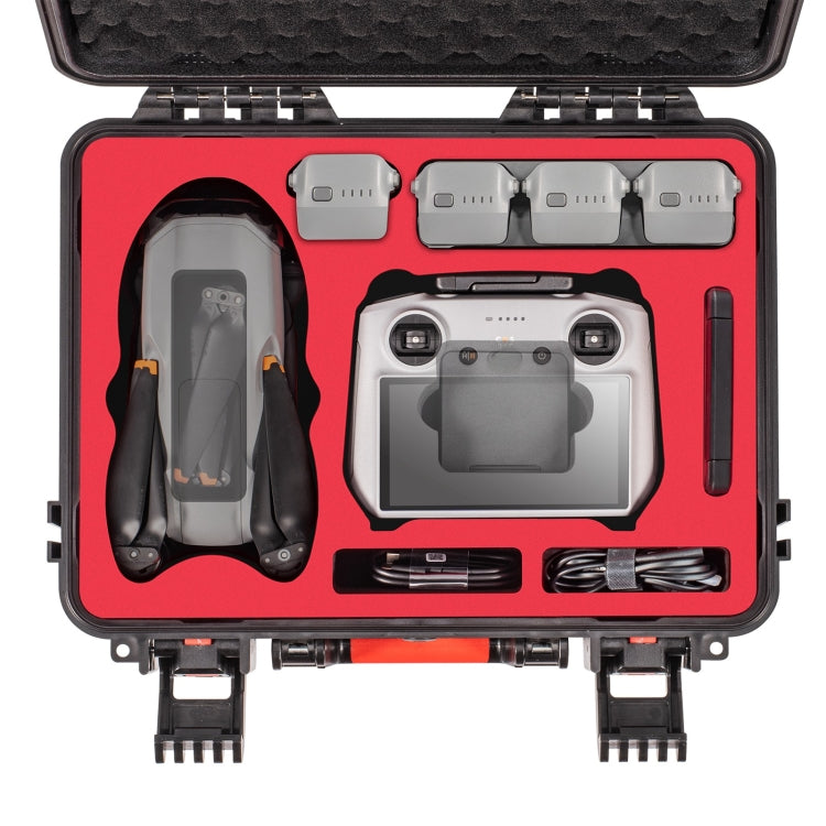 Estuche de almacenamiento tipo estuche ABS resistente al agua STARTRC para DJI Air 3S (negro) — imagen 3
