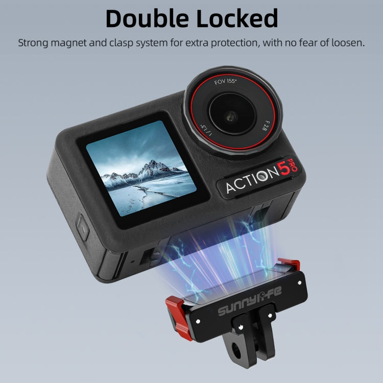 Trípode Adaptador de para cámara de acción con soporte de liberación rápida magnético plegable Sunnylife para DJI Osmo Actio…