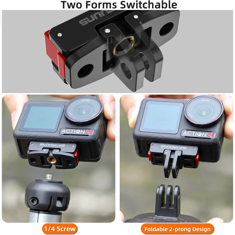 Trípode Adaptador de para cámara de acción con soporte de liberación rápida magnético plegable Sunnylife para DJI Osmo Actio…