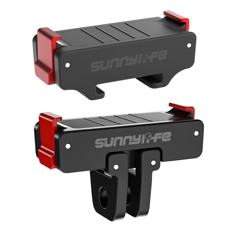 Soporte de liberación Pro / 4 / 3 Sunnylife rápida magnético plegable + Adaptador de zapata fría magnética para DJI Osmo Act…