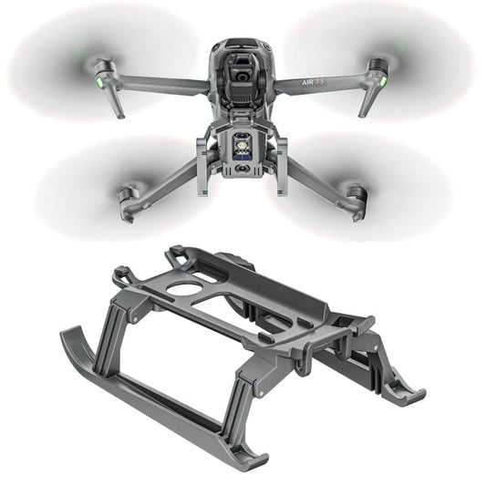 Bastidor de entrenamiento para tren de aterrizaje elevado, anticaídas y antisuciedad, plegable para DJI Air 3S (gris)