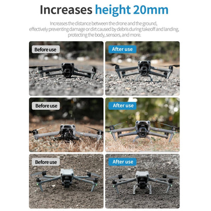 Bastidor de entrenamiento para tren de aterrizaje elevado, anticaídas y antisuciedad, plegable para DJI Air 3S (gris) — imag…