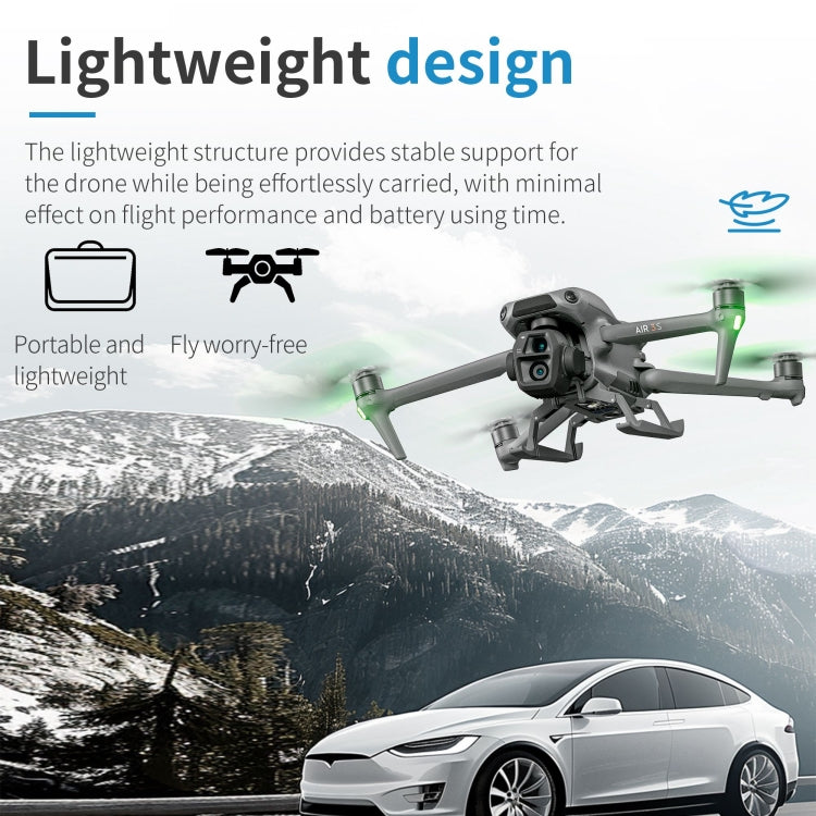 Bastidor de entrenamiento para tren de aterrizaje elevado, anticaídas y antisuciedad, plegable para DJI Air 3S (gris) — imag…