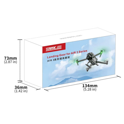 Bastidor de entrenamiento para tren de aterrizaje elevado, anticaídas y antisuciedad, plegable para DJI Air 3S (gris) — imag…