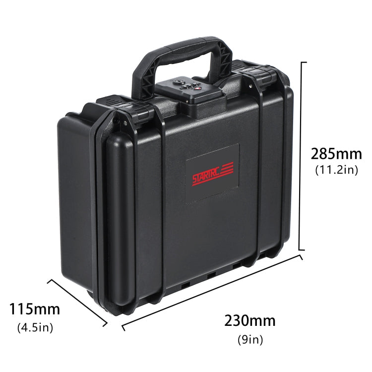Estuche de almacenamiento tipo estuche de doble capa EVA ABS resistente al agua con cerradura de combinación TSA STARTRC par…