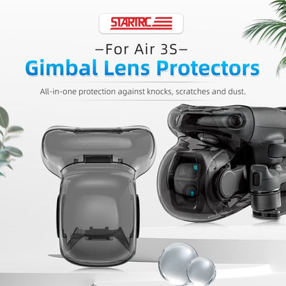 Cubierta protectora de lente, cubierta de cardán para DJI Air 3S (negra transparente) — imagen 5