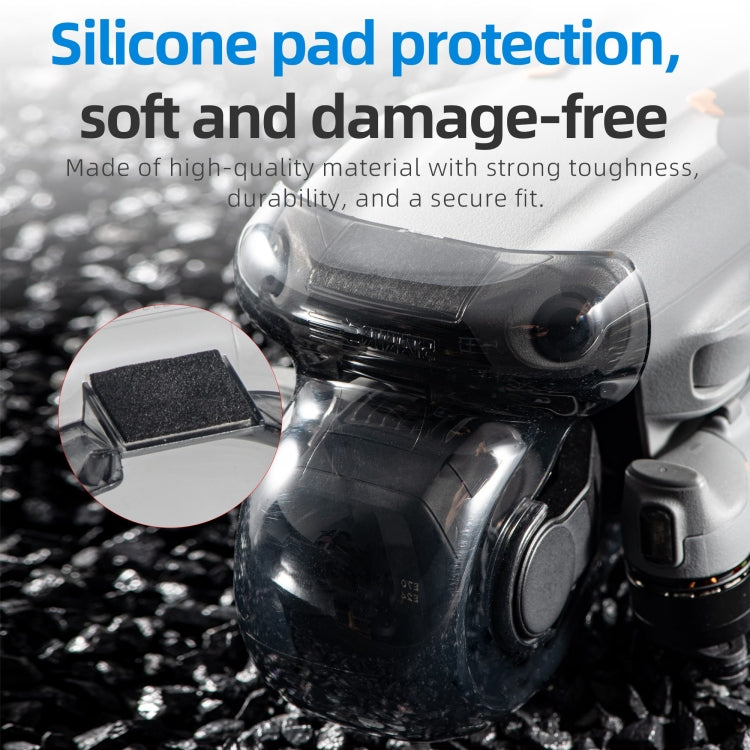 Cubierta protectora de lente, cubierta de cardán para DJI Air 3S (negra transparente) — imagen 8