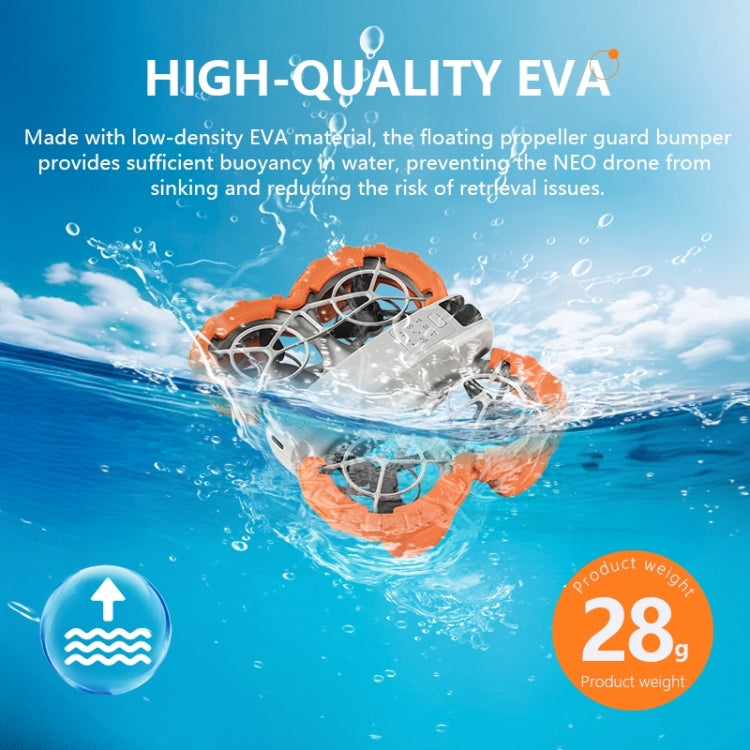 Hélice Parachoques protector de flotante antihundimiento ligero para DJI Neo (naranja) — imagen 3