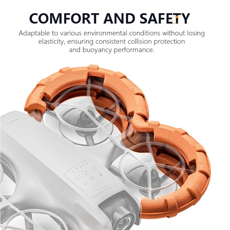 Hélice Parachoques protector de flotante antihundimiento ligero para DJI Neo (naranja) — imagen 5