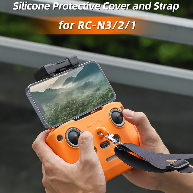 Funda protectora de silicona con correa para el cuello para el controlador Sunnylife de / / RC-N3 / RC-N2 / RC-N1 para DJI M…