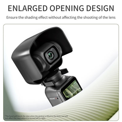 Lente STARTRC 2 en 1 Gimbal Cámara Cubierta Parasol para DJI Osmo Pocket 3 (Negro) — imagen 4