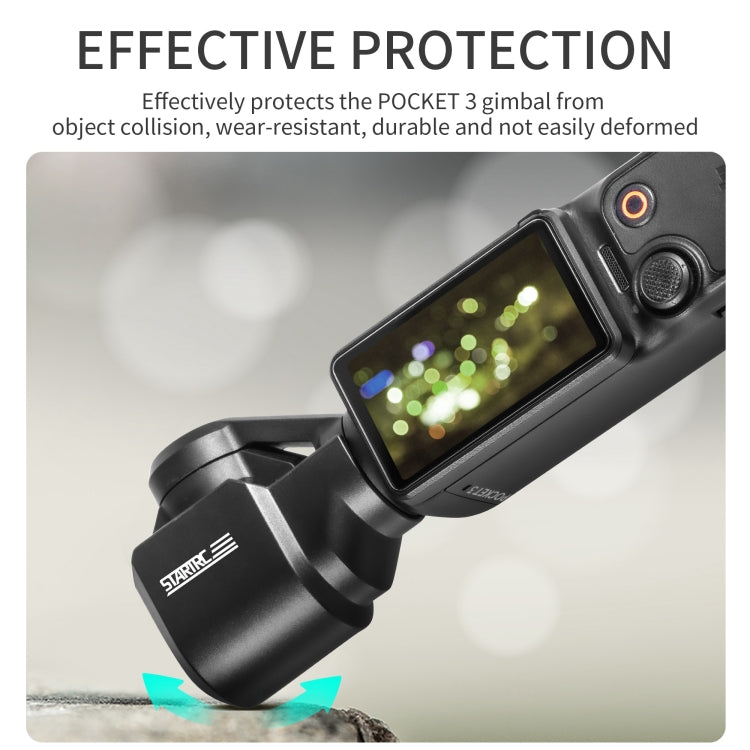 Lente STARTRC 2 en 1 Gimbal Cámara Cubierta Parasol para DJI Osmo Pocket 3 (Negro) — imagen 6