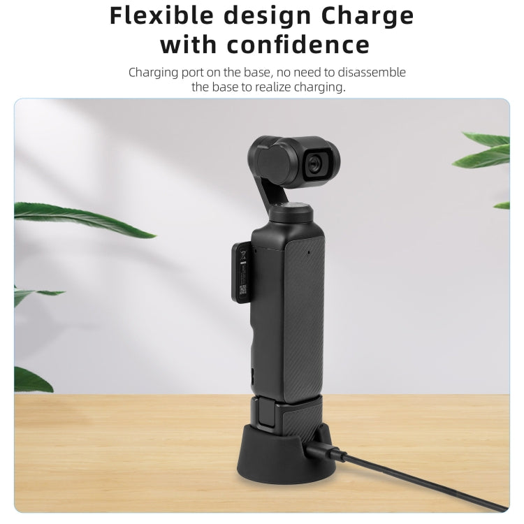 Soporte de base de escritorio STARTRC de silicona para DJI Osmo Pocket 3 (negro) — imagen 5