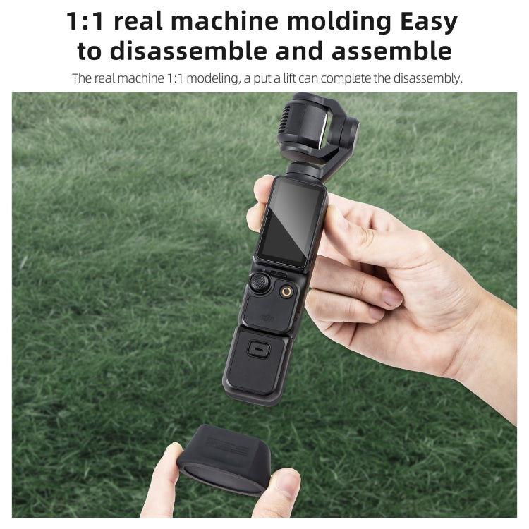 Soporte de base de escritorio STARTRC de silicona para DJI Osmo Pocket 3 (negro) — imagen 6