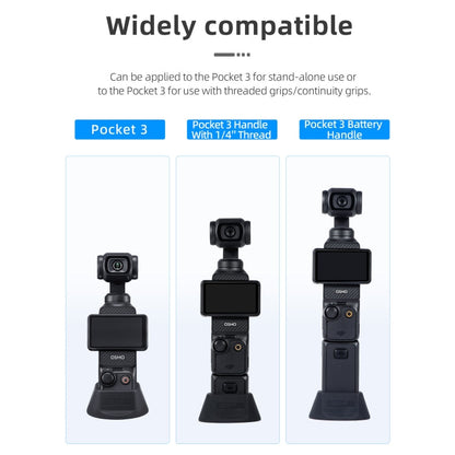 Soporte de base de escritorio STARTRC de silicona para DJI Osmo Pocket 3 (negro) — imagen 7