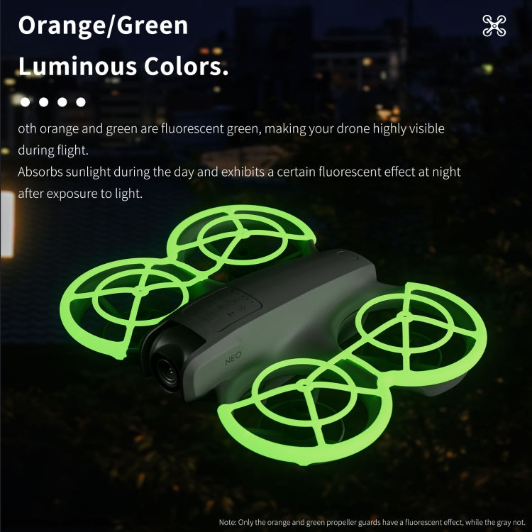 Anillo anticolisión protector de hélice para dron STARTRC para DJI Neo (verde) — imagen 4