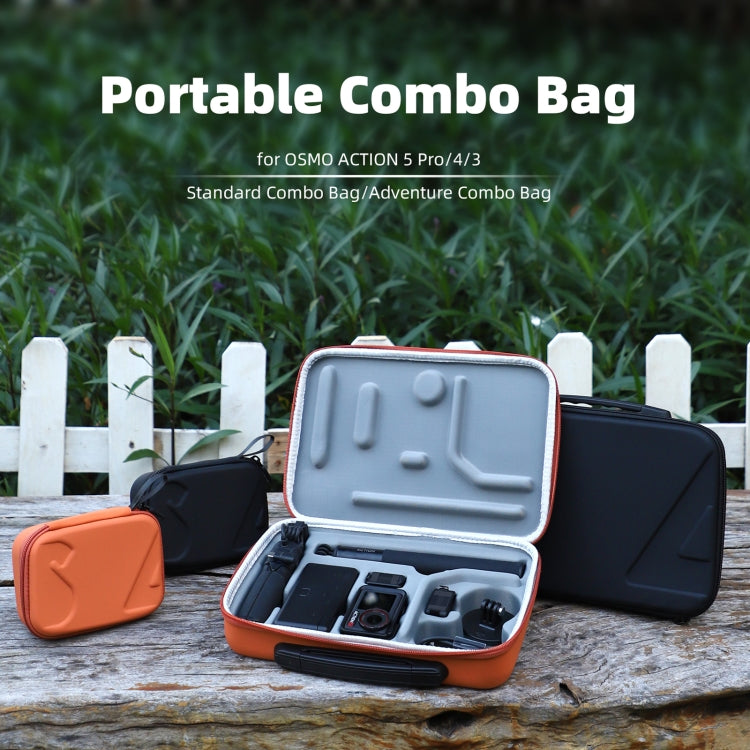 Estuche de transporte portátil y bolsa de aventura para DJI Osmo Action 5 (negro) — imagen 2