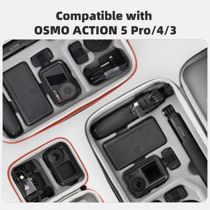 Estuche de transporte portátil y bolsa de aventura para DJI Osmo Action 5 (negro) — imagen 5