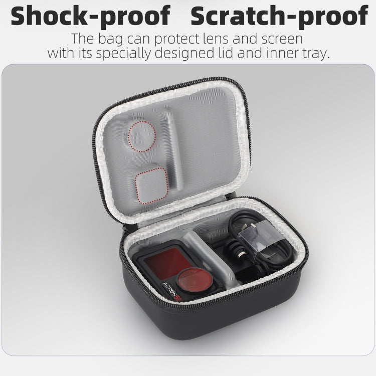 Estuche de transporte portátil Mini bolso estándar combinado para DJI Osmo Action 5 (negro) — imagen 4