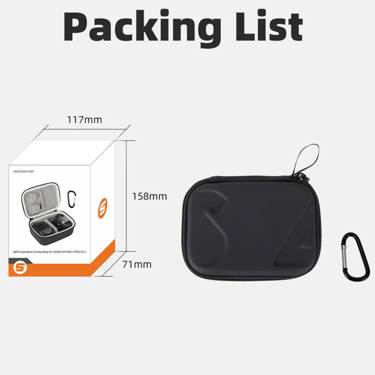 Estuche de transporte portátil Mini bolso estándar combinado para DJI Osmo Action 5 (negro) — imagen 8