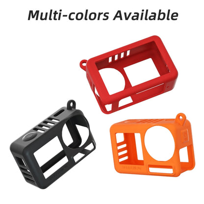 Funda protectora de silicona para cámara Pro Sunnylife, resistente a rayones y con cordón para DJI Osmo Action 5 (roja) — im…