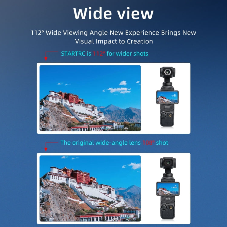 Filtro de lente STARTRC Dron gran angular para DJI Osmo Pocket 3 (negro) — imagen 5