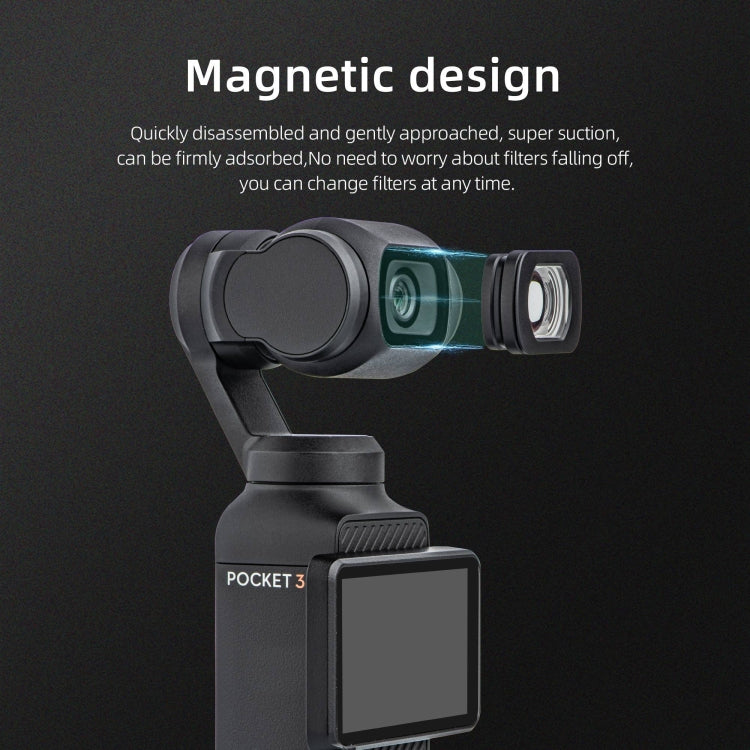 Filtro de lente STARTRC Dron gran angular para DJI Osmo Pocket 3 (negro) — imagen 6