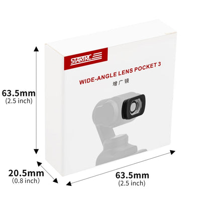 Filtro de lente STARTRC Dron gran angular para DJI Osmo Pocket 3 (negro) — imagen 8