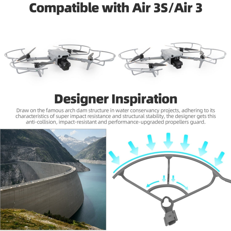 Hélices Protector de, anillos de protección integrados, anillo de seguridad anticolisión de liberación rápida para DJI Air 3…