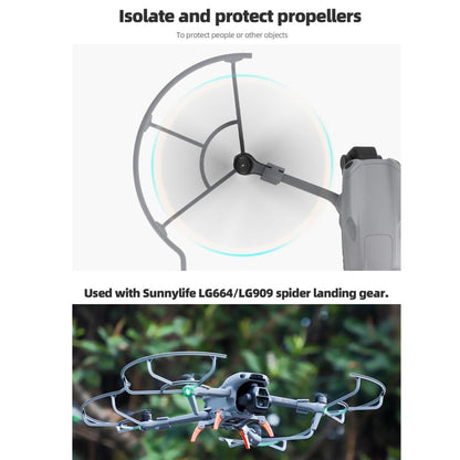 Hélices Protector de, anillos de protección integrados, anillo de seguridad anticolisión de liberación rápida para DJI Air 3…