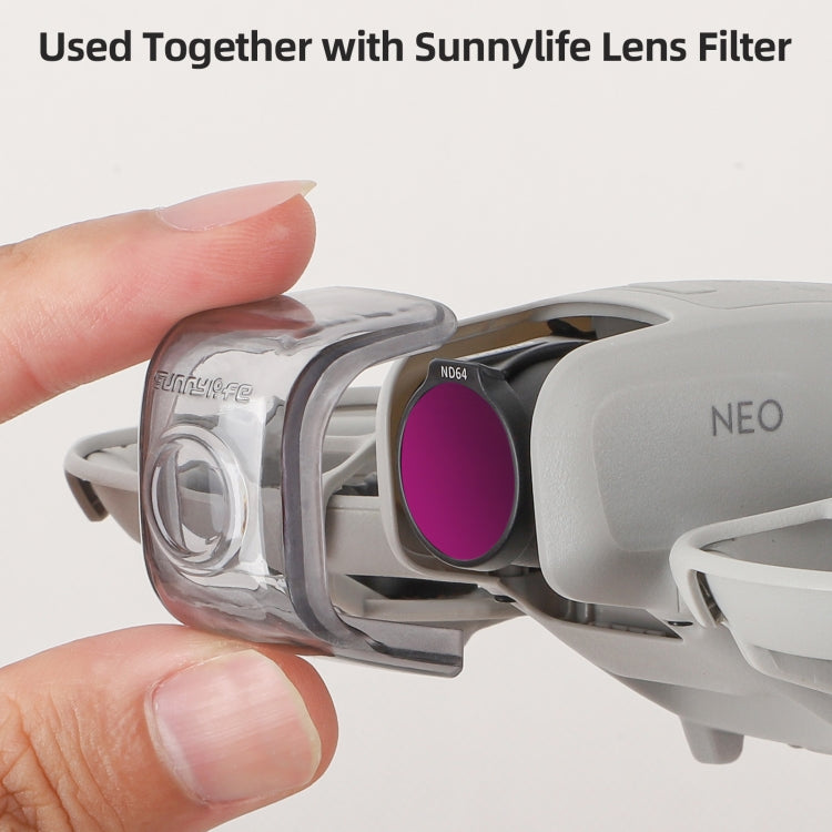 Lente de cámara Protector de con estabilizador integrado para DJI Neo (gris transparente) — imagen 6