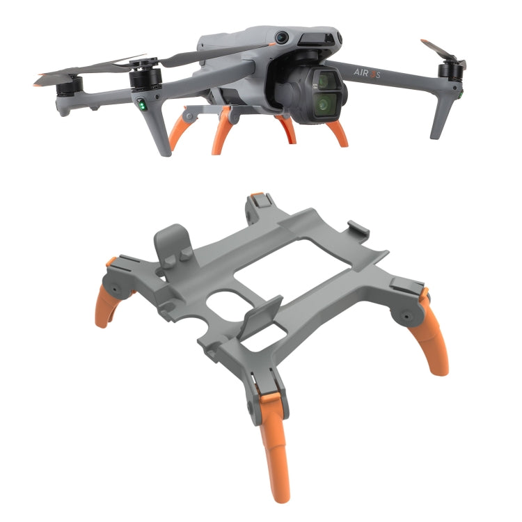 Soporte Extensiones de tren de aterrizaje, patas de para engranajes de araña elevados para DJI Air 3S (naranja)