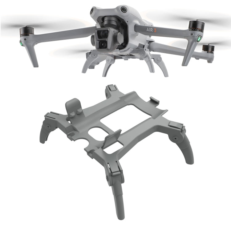 Soporte Extensiones de tren de aterrizaje, para patas de soporte con engranajes de araña elevados para DJI Air 3S (gris)